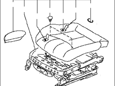 Infiniti Q60 Seat Cushion - 87350-1NV1B