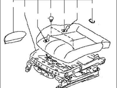 Infiniti 87350-JU65C Cushion Assy-Front Seat