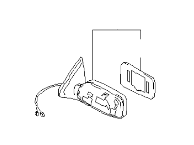 Infiniti 96301-7J100 MIRROR ASMY-DOO