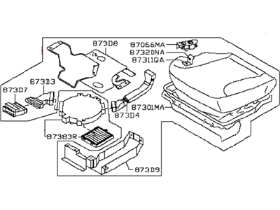 Infiniti 87350-AT913 Cushion Assembly - Front Seat