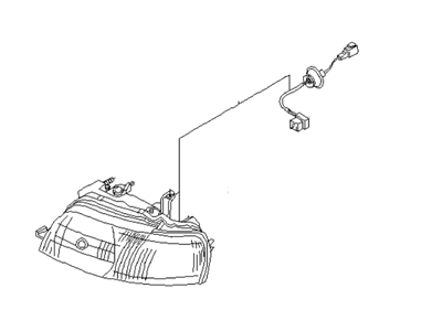 Infiniti 26025-JK60D Headlamp Housing Assembly, Right