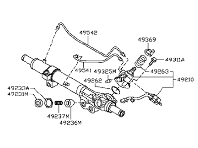 Infiniti 49200-1LA1A Power Steering Gear Assembly