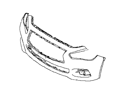 Infiniti 62022-4HE0H Front Bumper Cover