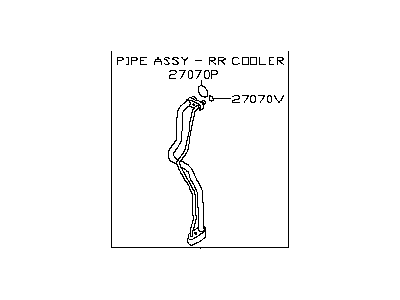 Infiniti 92462-3JA0B Pipe Assy-Rear Cooler