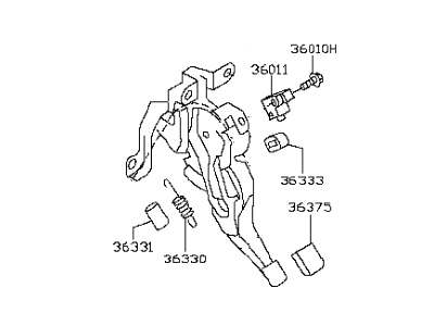 Infiniti 36010-1BA0A Device Assy-Parking Brake Control