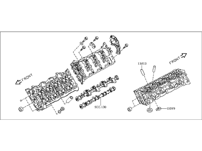 Infiniti Q70L Cylinder Head - 11090-1MC2A