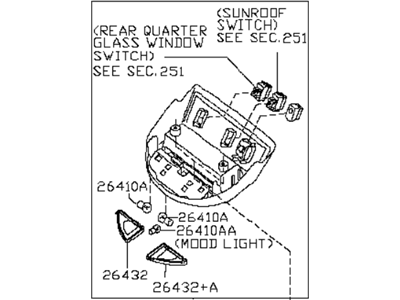 Infiniti QX56 Dome Light - 26430-ZQ13A