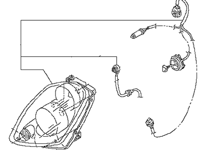 Infiniti 26065-AC700 Headlamp Housing Assembly, Left