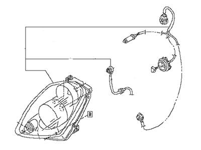 Infiniti 26025-CM40B Headlamp Housing Assembly, Right