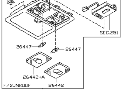 Infiniti 96980-CL73A Console Assembly-Roof