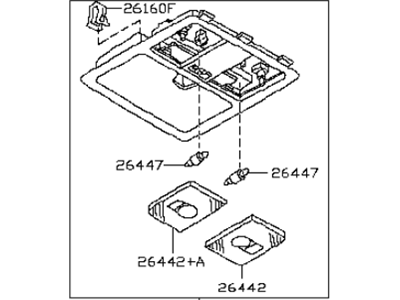 Infiniti 26430-CL70A Lamp Assembly-Map
