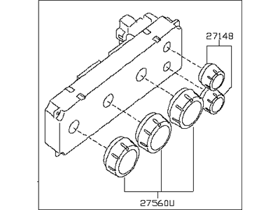 Infiniti 27500-7S610 Control Assembly