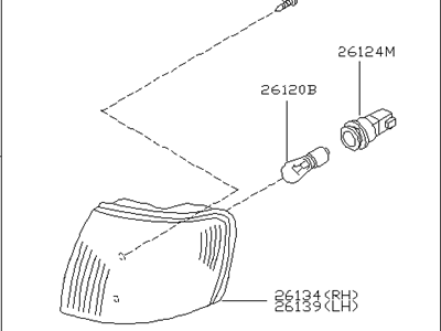 Infiniti 26135-3J125 Lamp Assembly-Turn Signal,Front LH