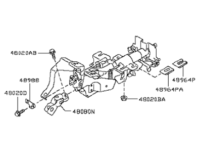 Infiniti Steering Column - 48810-3WY1B