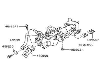 Infiniti EX35 Steering Column - 48810-1BU1A