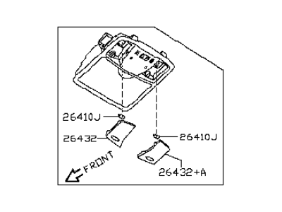 Infiniti 26430-JK000 Lamp Assembly-Map