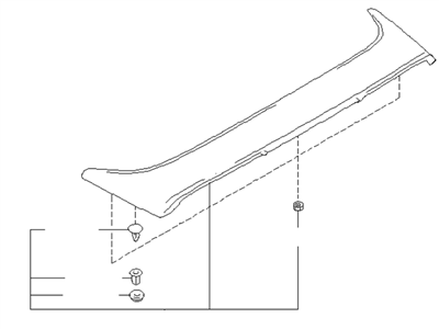 2002 Infiniti G20 Spoiler - K6030-3J162