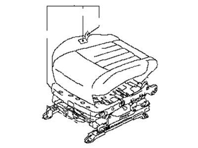 Infiniti 87350-1BF7D Cushion Assembly - Front Seat