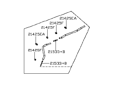 Infiniti 21633-70U01 Hose-Flexible_Upper