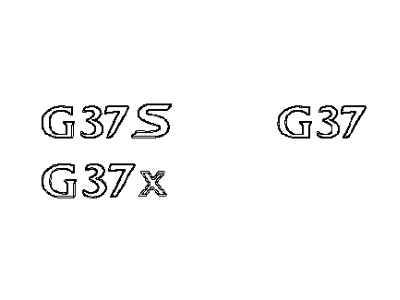 2014 Infiniti Q60 Emblem - 84894-3WJ0A