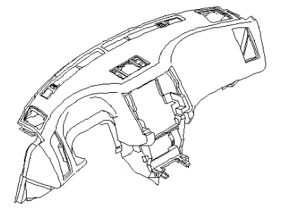 Infiniti 68200-CG000 Panel & Pad Assy-Instrument