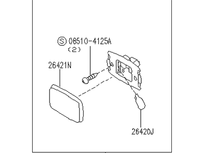 Infiniti J30 Dome Light - 26420-45V00