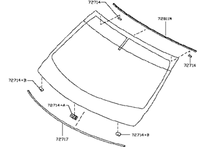 2012 Infiniti FX35 Windshield - G2700-1CA0A