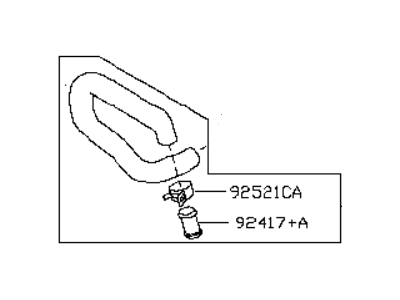 Infiniti 92410-EG000 Hose-Heater,Outlet