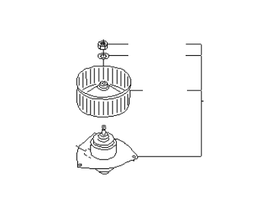 1999 Infiniti G20 Blower Motor - 27220-7J100