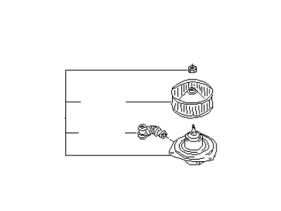 Infiniti 27220-5P105 Motor & Fan Assy-Blower