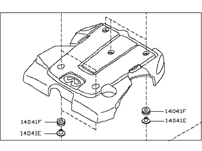 Infiniti M35h Engine Cover - 14041-1MG1A