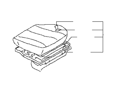 Infiniti 87300-AT222 Cushion Assy-Front Seat