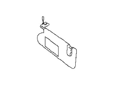 Infiniti 96400-5NA5B Passenger Sun Visor Assembly