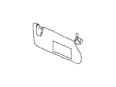 Infiniti 96401-5NA5A Driver Sun Visor Assembly