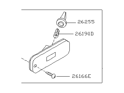 Infiniti 26190-3Y300 Lamp Assembly-Rear Side Marker,RH