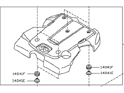 Infiniti 14041-JK21B Engine Cover Ornament Assembly