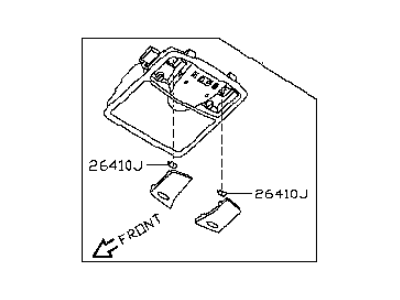 Infiniti 26430-JL06A Lamp Assembly-Map