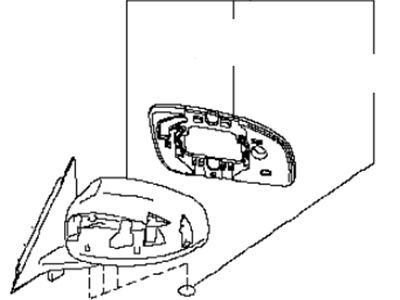 Infiniti 96302-EH100 Mirror Assembly-Door,LH