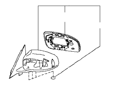 2008 Infiniti M45 Car Mirror - 96301-EH100