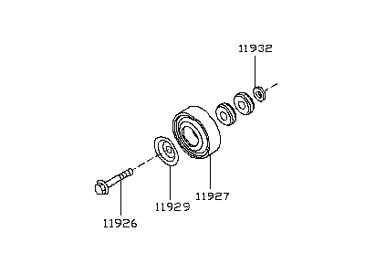 Infiniti 11925-1CA0A Pulley Assy-Idler,Compressor