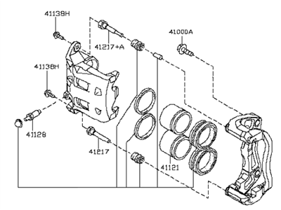 2012 Infiniti FX50 Wheel Cylinder Repair Kit - 41120-VC226