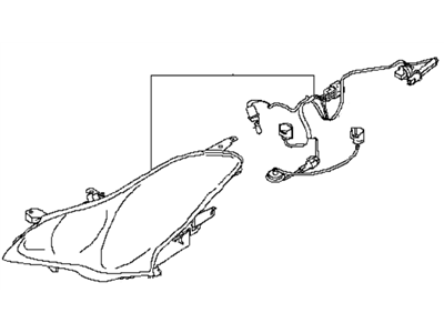 2012 Infiniti EX35 Headlight - 26025-1BA4C