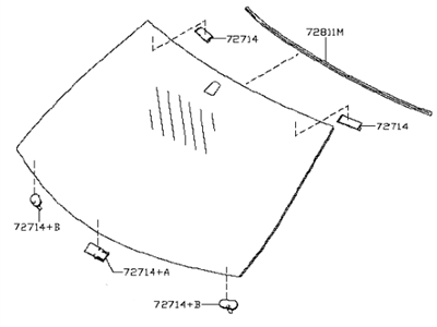 Infiniti 72700-JU40A Windshield Glass