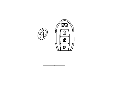 Infiniti 285E3-1BA2A Switch Assembly - Smart KEYLESS