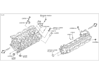 Infiniti FX35 Cylinder Head - 11090-CR900
