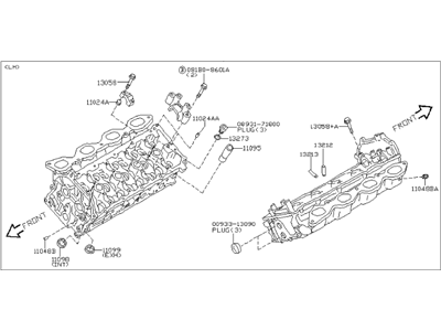 2010 Infiniti M45 Cylinder Head - 11090-CR900