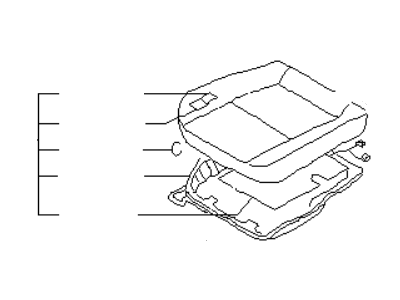 Infiniti 87300-49U45 Cushion Assy-Front Seat