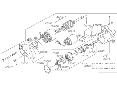 Infiniti 23300-60U11 Motor Assy-Starter