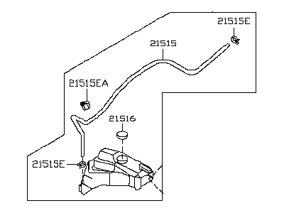 2002 Infiniti Q45 Coolant Reservoir - 21710-AR000