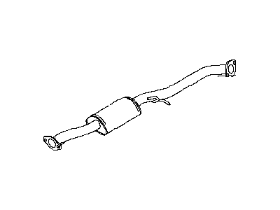 Infiniti 20300-7W205 Exhaust Sub Muffler Assembly